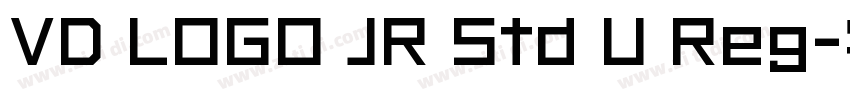 VD LOGO JR Std U Reg字体转换 VD LOGO JR Std U Reg字体转换